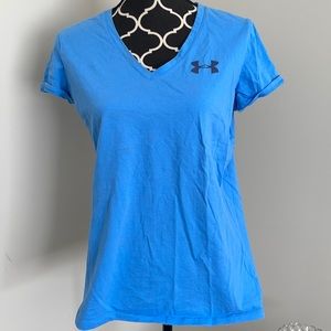 Short sleeve V-neck under armor workout shirt